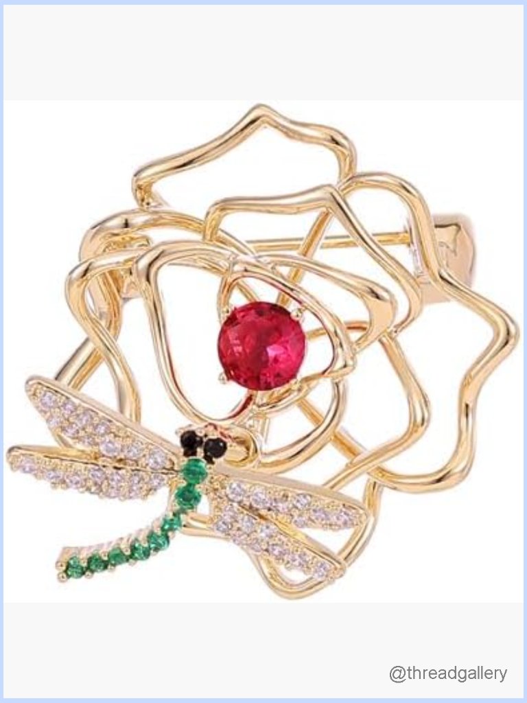 14k Gold Freshwater Pearl Camellia Pin Brooch For Suit Coat Evening Elegance